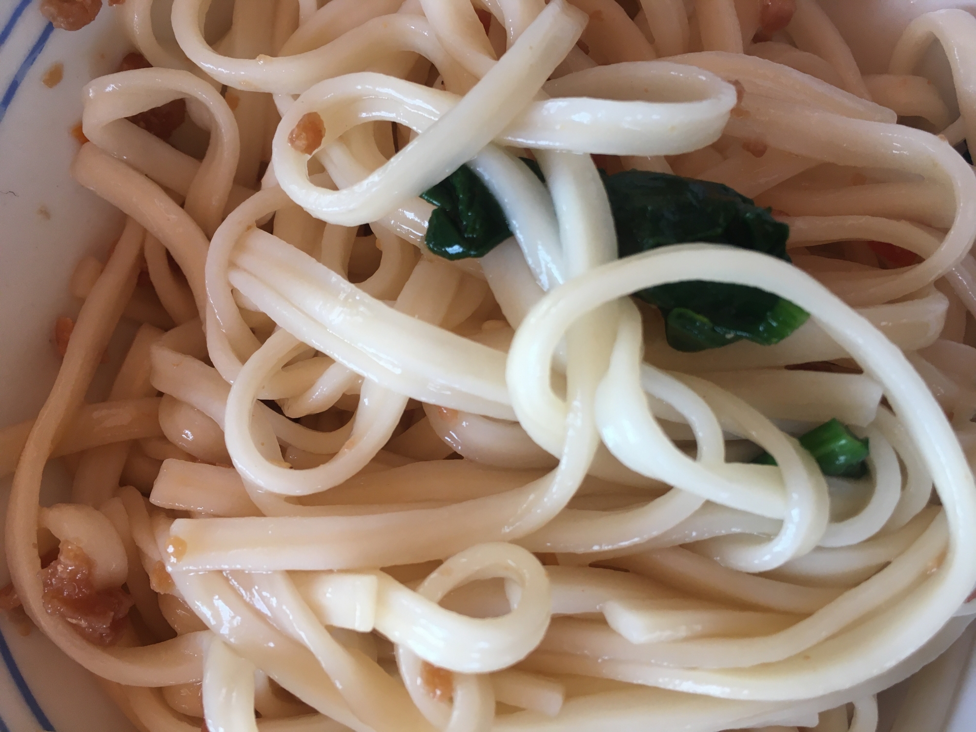 青菜そぼろうどん