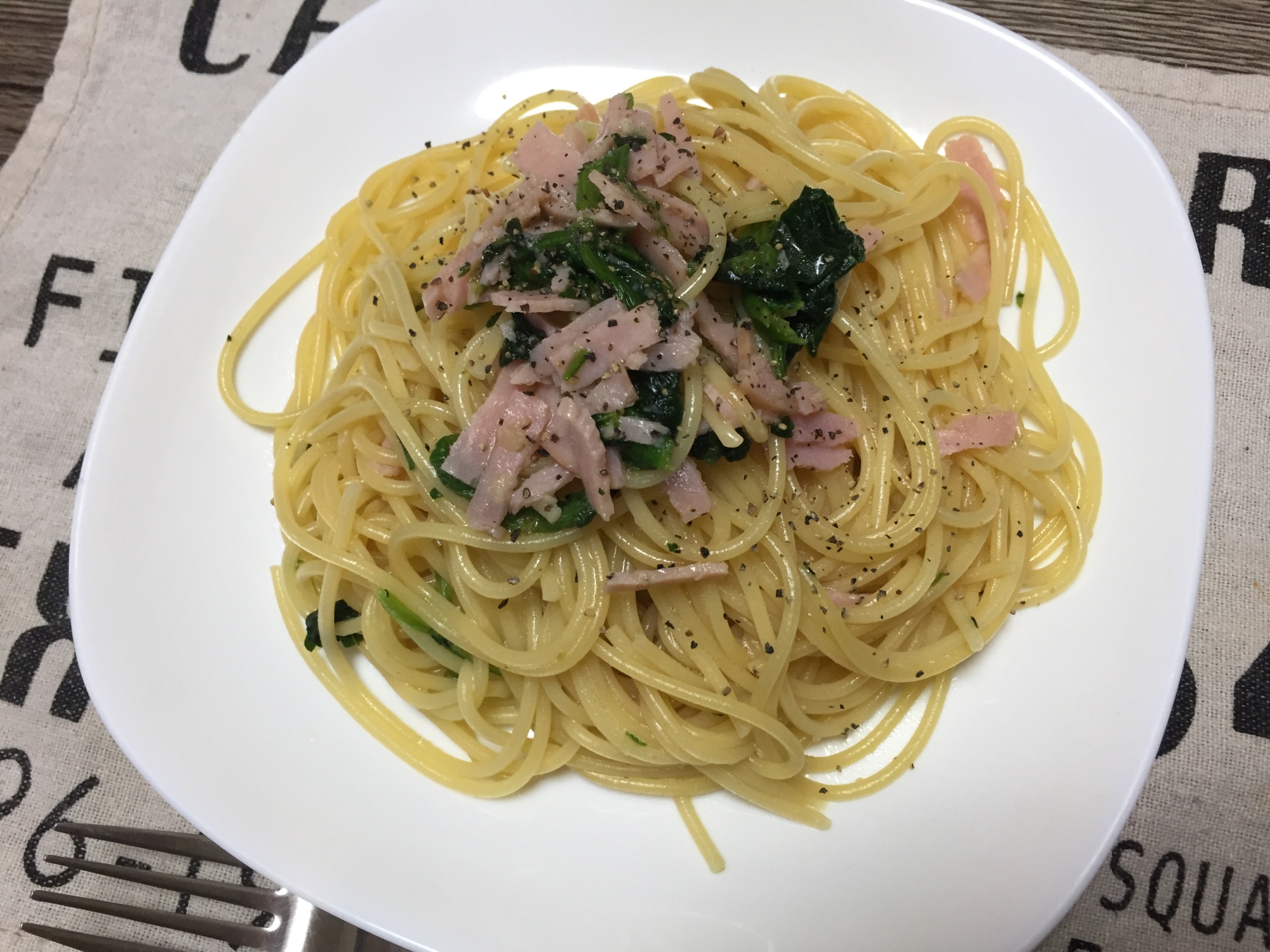 レンジで簡単☆安ウマ和風パスタ☆