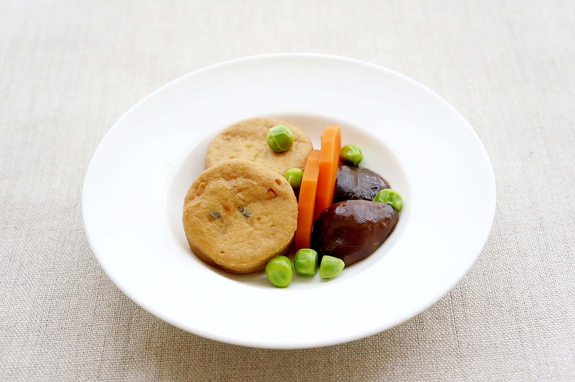 ダシ醤油でＯＫ！がんもの煮物