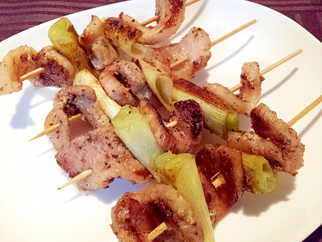 ロース肉の豚串