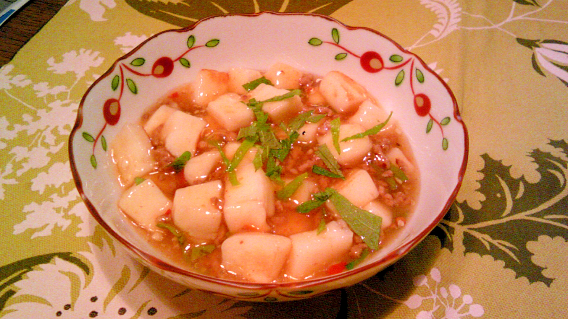 はんぺんで麻婆豆腐もどき