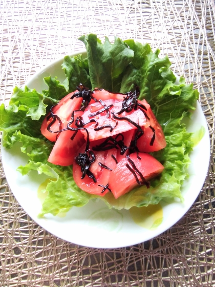 塩昆布トマト（湯むき）