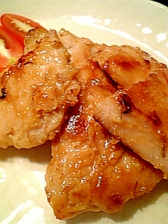 しっとり香ばしい鶏むね肉のにんにく味噌焼き♪
