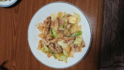 甘辛♪ぶた肉とキャベツの味噌炒め