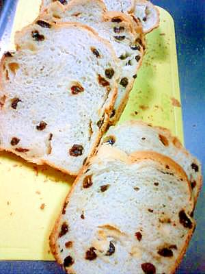 ☆米粉を使ってレーズンパン☆HB使用!!