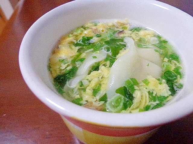 お夜食に 水餃子卵スープ レシピ 作り方 By Sundisk 楽天レシピ