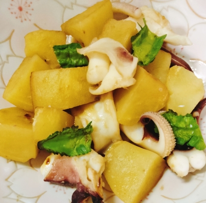 イカとじゃがいもの煮物