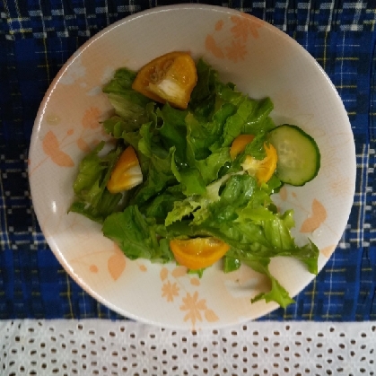 フレッシュな美味しさ✨金柑と春菊のサラダ