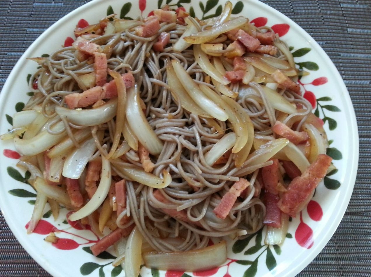 十割そばペペロンチーノ レシピ 作り方 By Heartworktky 楽天レシピ