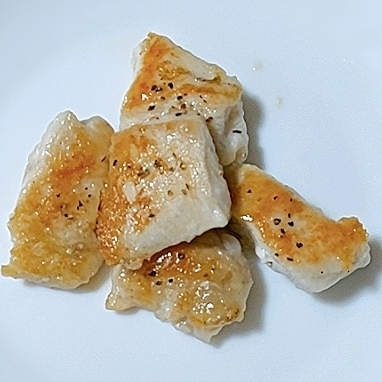 ムネ肉のブラックペッパー焼き