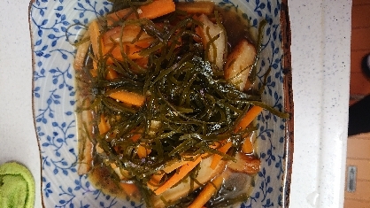 我が家の常備菜⑤　切り昆布の炒め煮