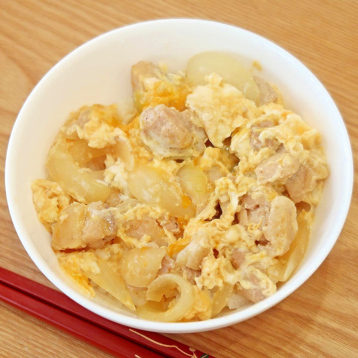 白だし親子丼☆学食スタイル★減塩志向