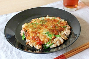豚肉タップリ★ニラチヂミ