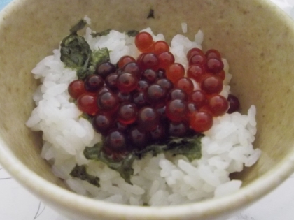 イクラの醤油漬け丼☆