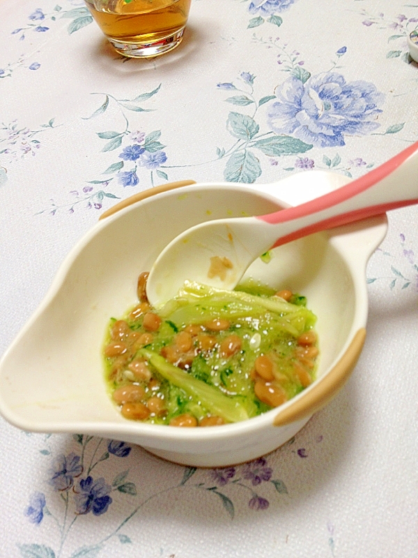 夏野菜の納豆☆離乳食