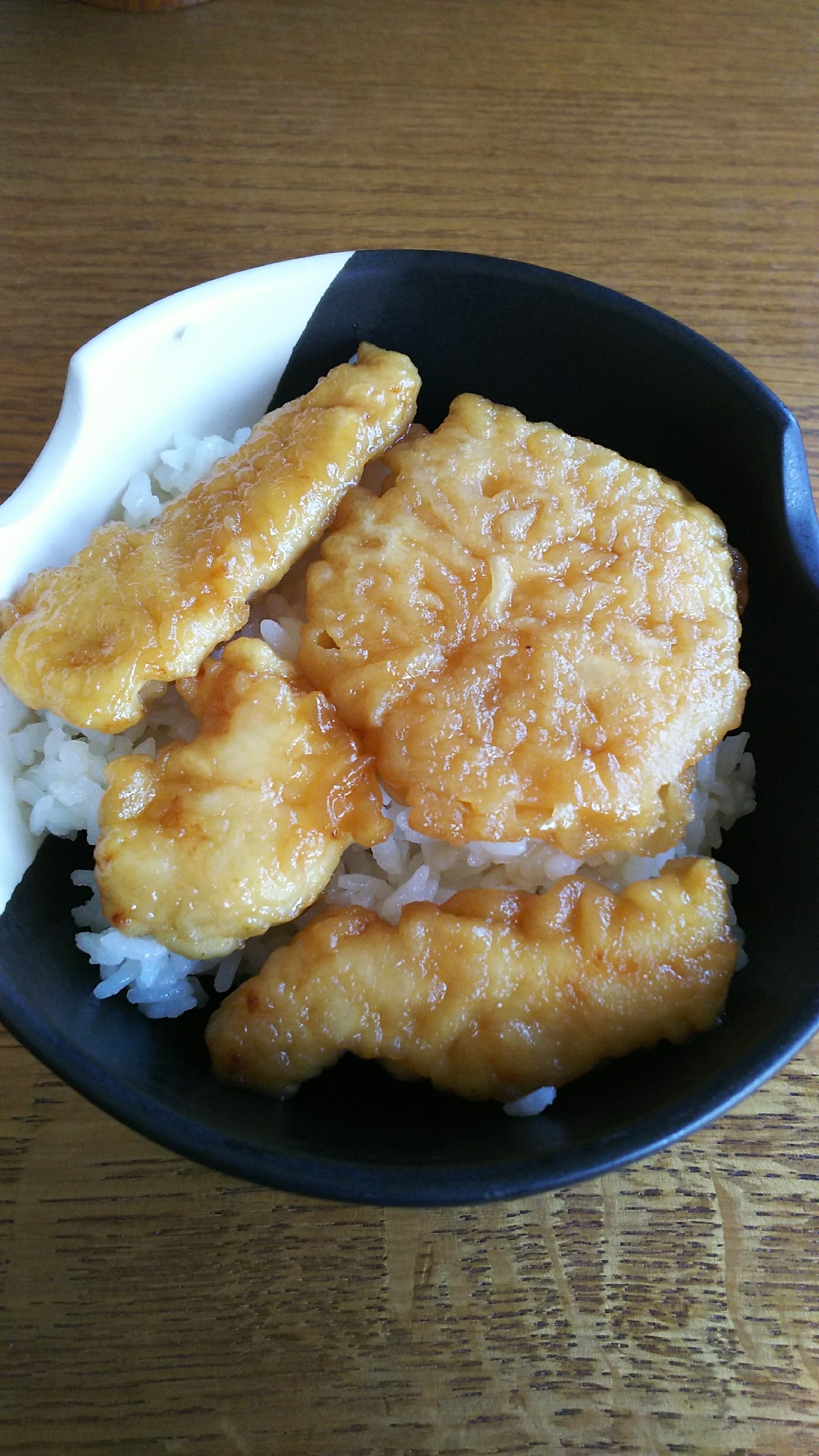 蓮根天&鶏天の天丼