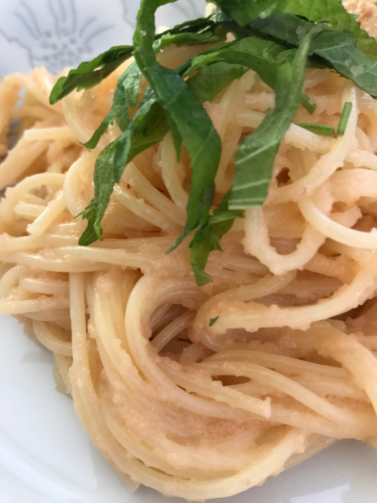 とっても簡単。たらこパスタ