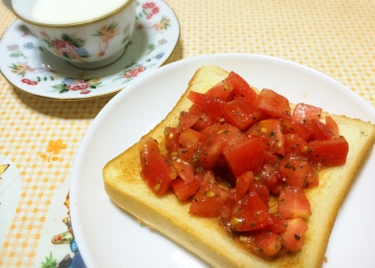 休日のブランチに。普通のトーストで作ってみましたが、とっても美味しかったです。