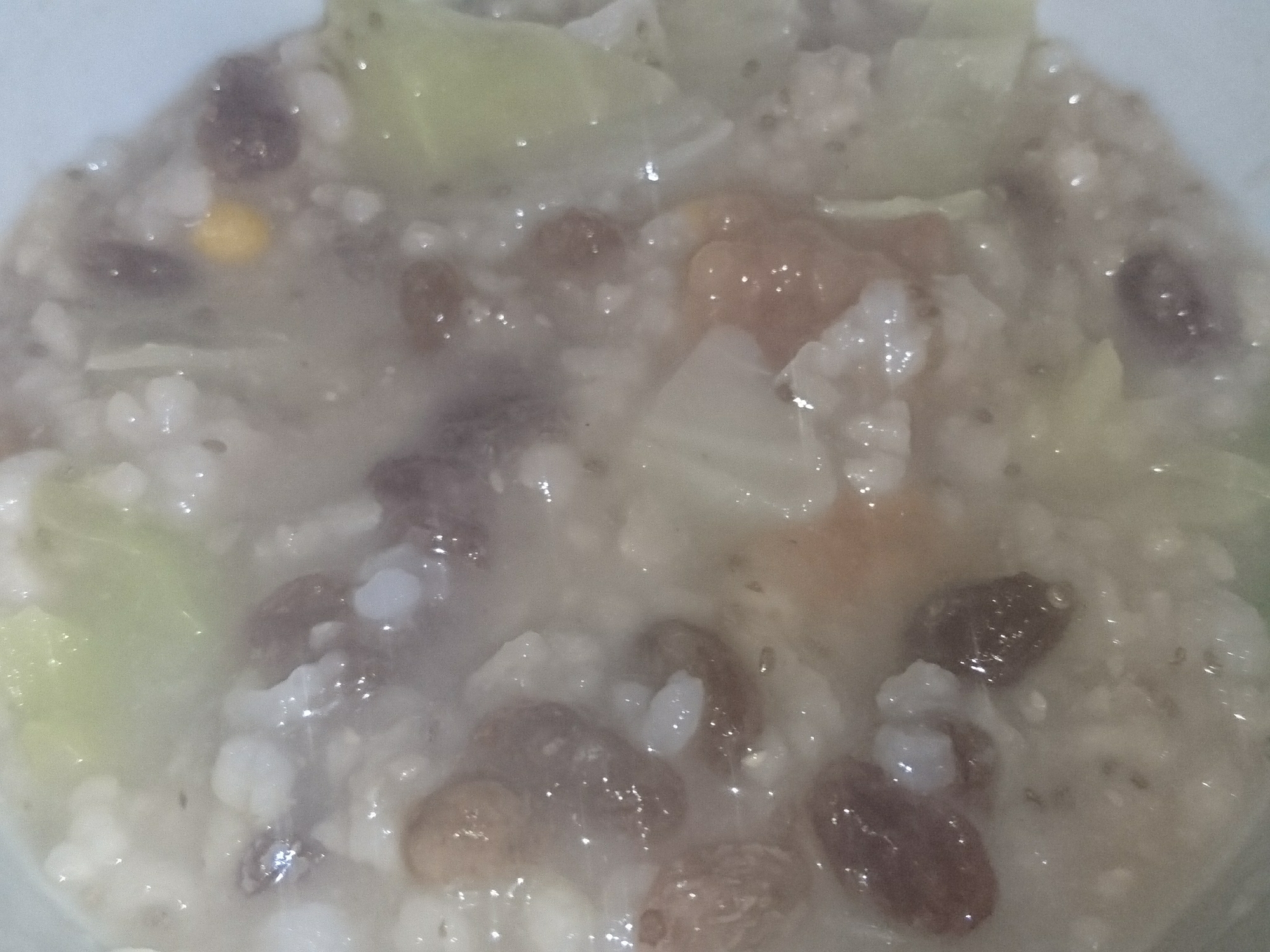 皮付レンズ豆コーンセージ捲心菜チア梅干干葡萄玄飯粥 レシピ 作り方 By かげそば 楽天レシピ