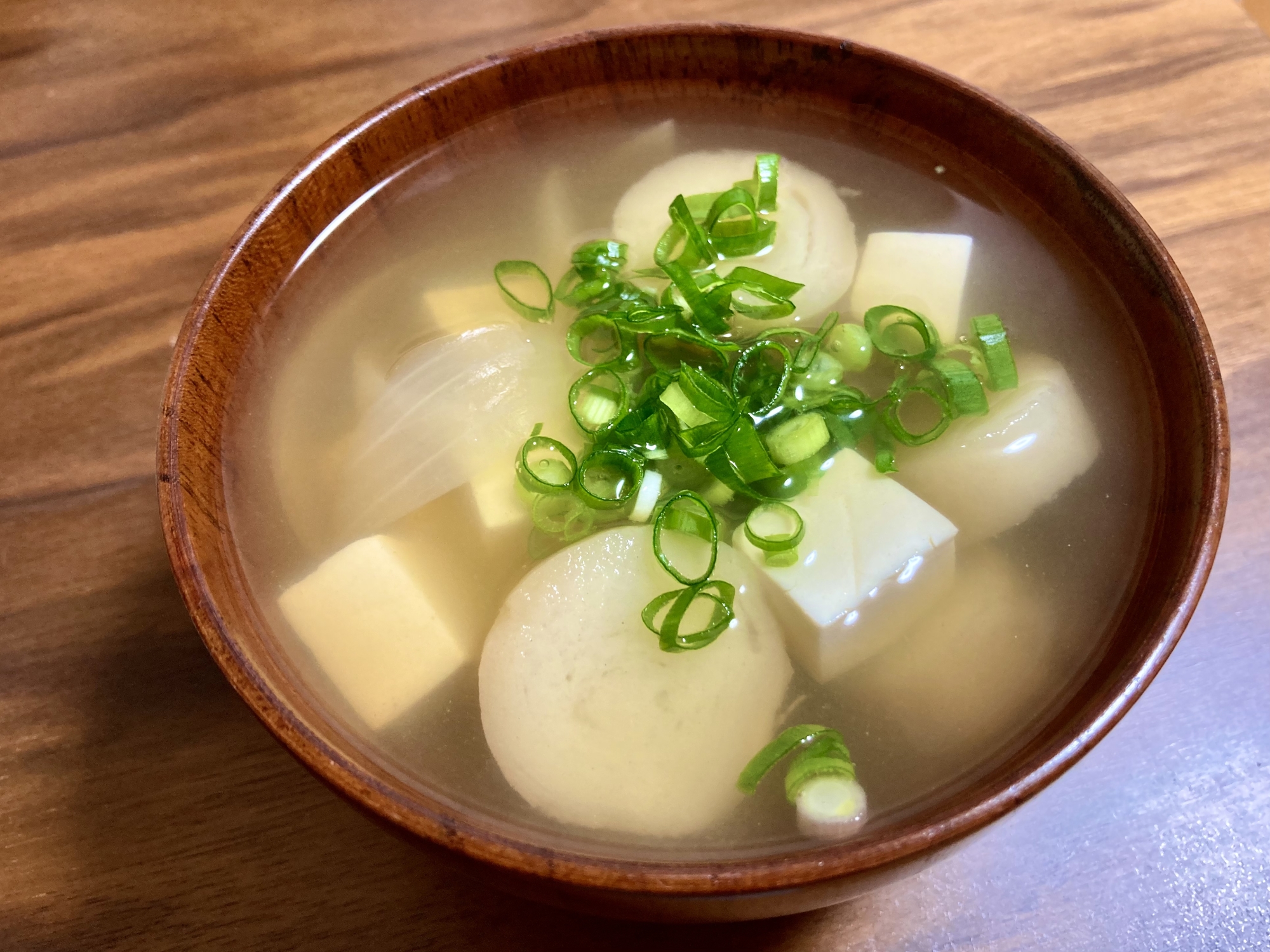 豆腐とお麩のおすまし