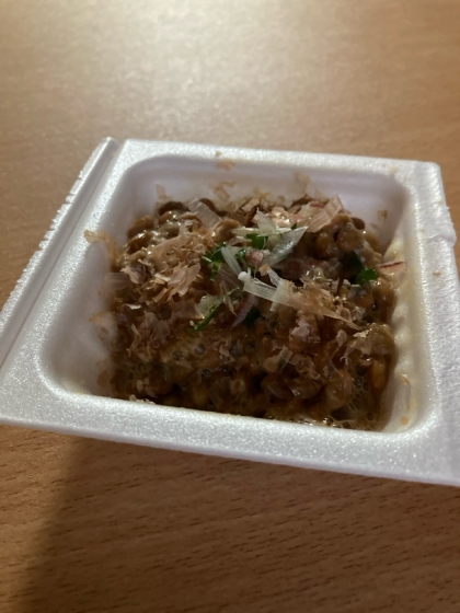 おかかとみょうがの納豆