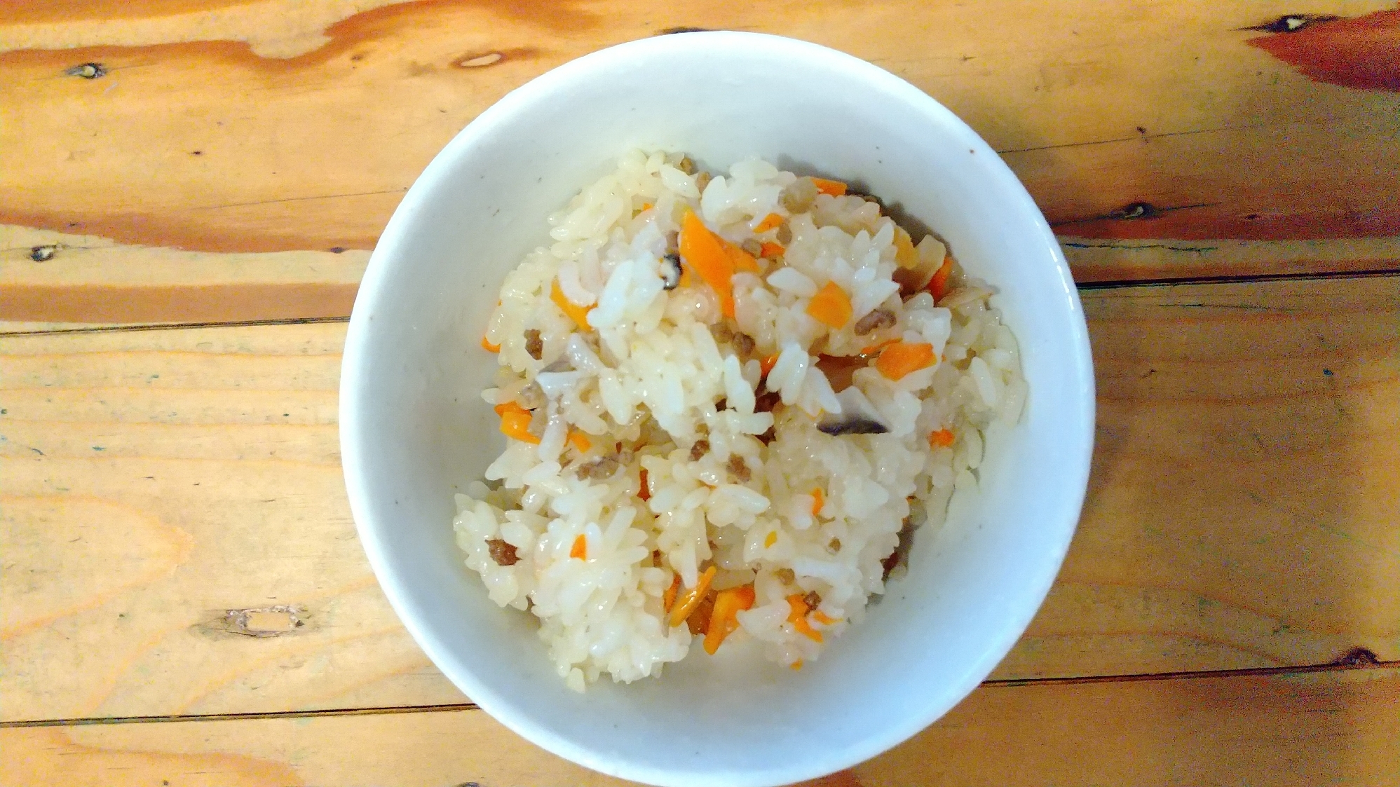 *人参の中華風おこわ*