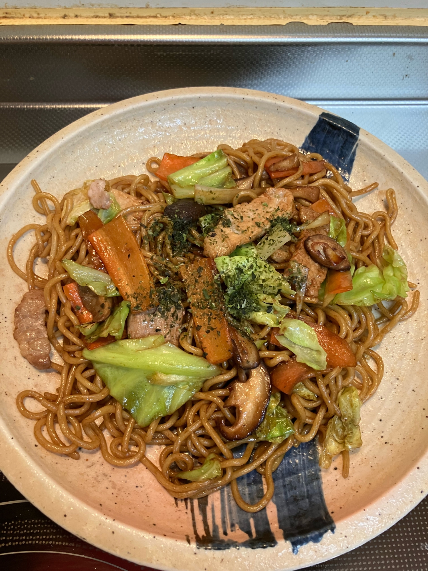 椎茸入り♪ソース焼きそば^_^