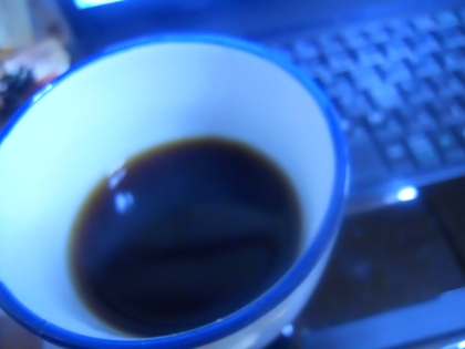 お酒はカットで、蜂蜜コーヒー♪幸せの１杯をいただきましたぁ～　身体ポカポカ　ごちそうさまでした