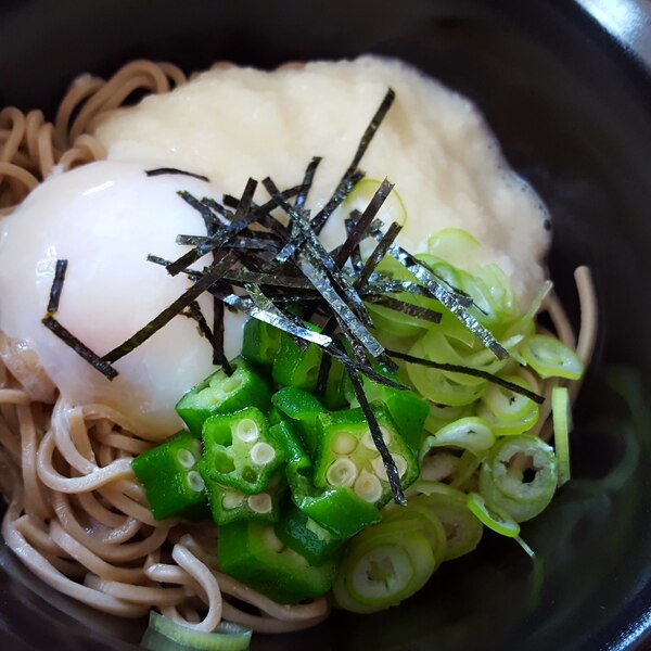 暑さで食欲がないときにも 冷たいとろろそば レシピ 作り方 By 農家の嫁 楽天レシピ 暑さで食欲がないときにも 冷たいとろろそば レシピ 作り方 By 農家の嫁 楽天レシピ