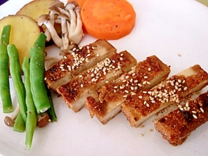 高野豆腐のステーキ