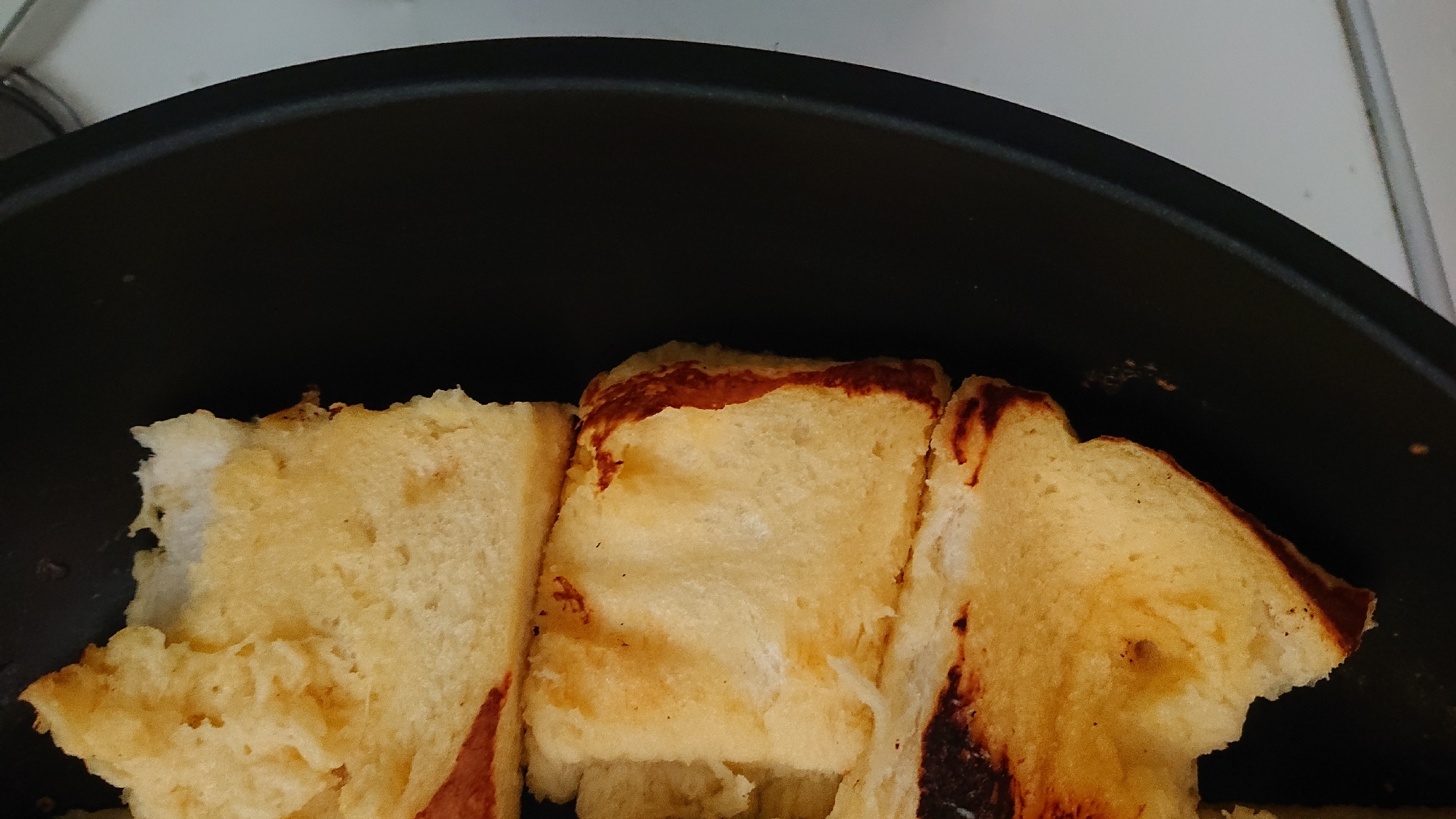 バニラアイスのフレンチトースト