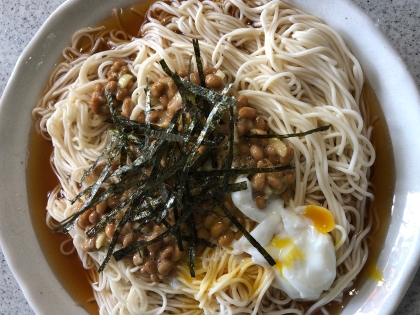 納豆そうめん