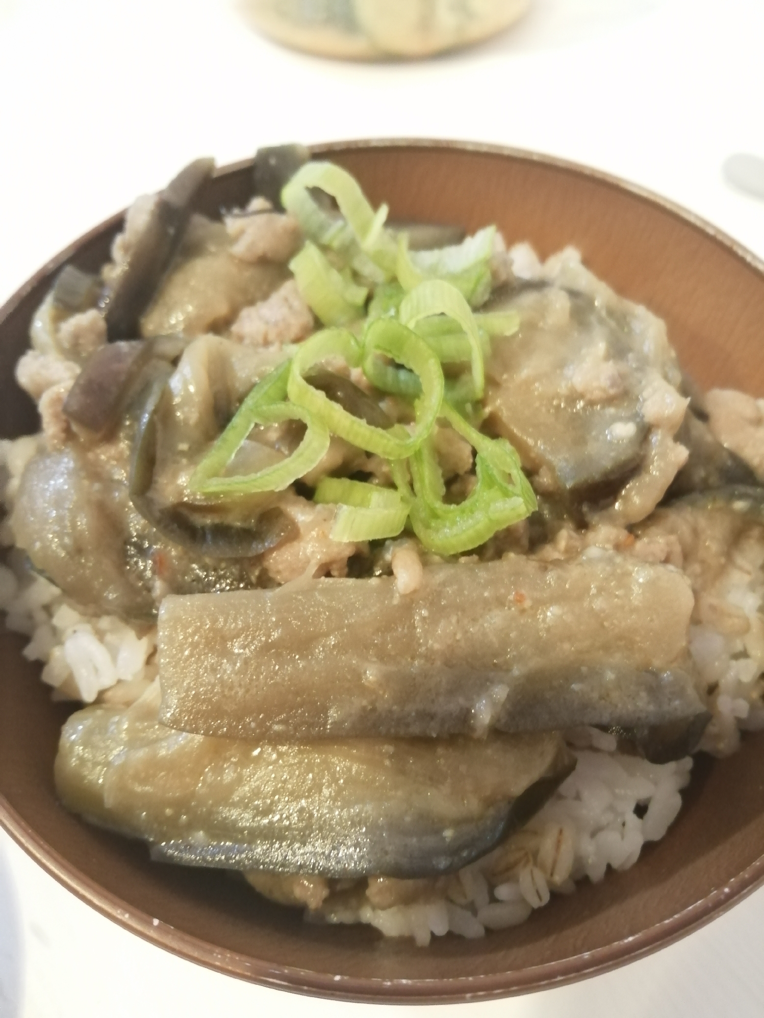 麻婆茄子丼