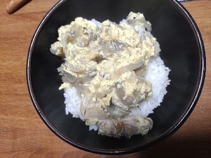 かさ増し♡豆腐入り親子丼