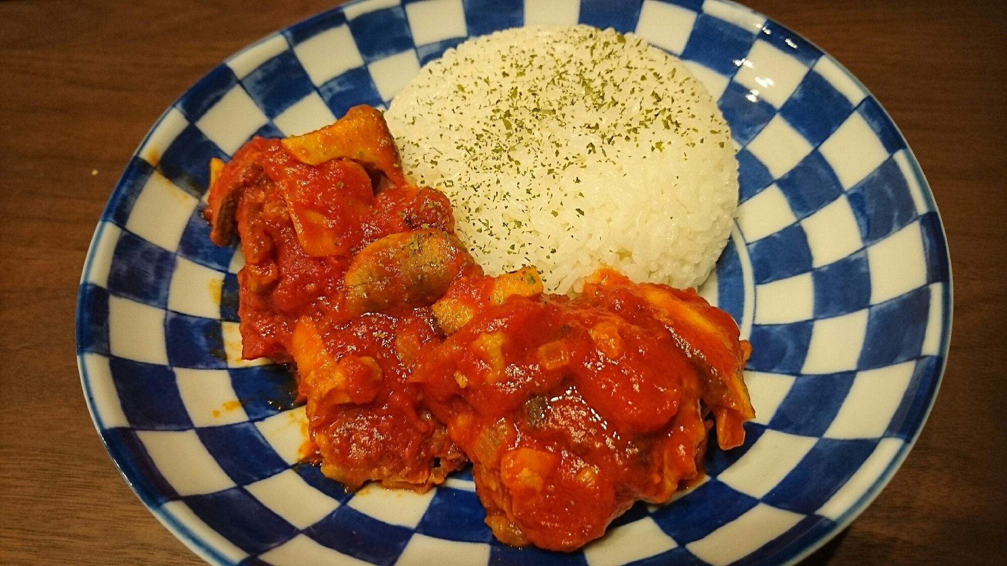 トマトの煮込みハンバーグ