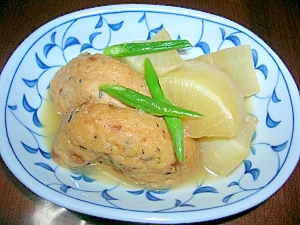 がんもどきと大根の煮物