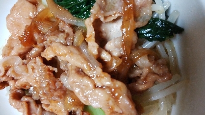 もやしたっぷり豚丼