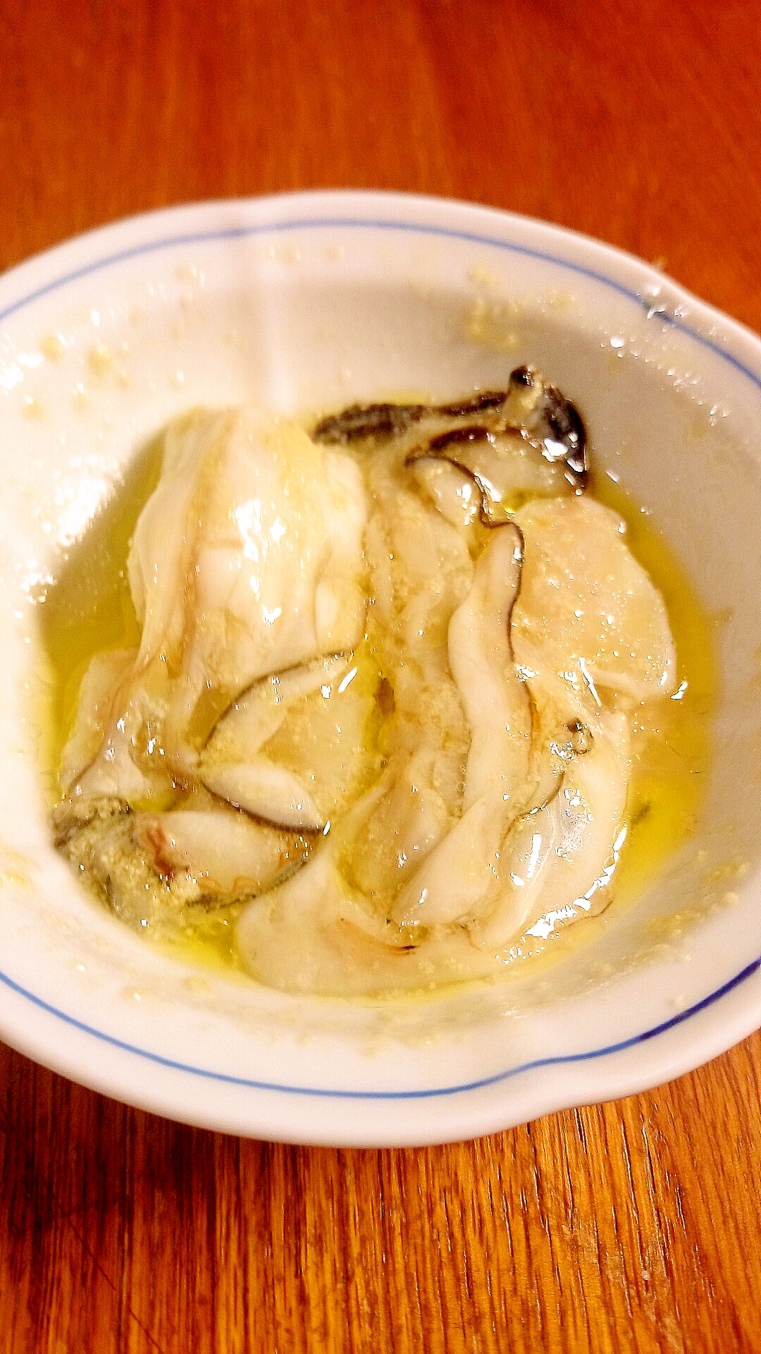 簡単和えるだけ 生牡蠣のオイル漬け レシピ 作り方 By ねここ25 楽天レシピ