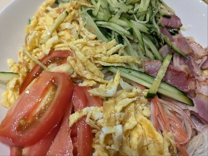 大葉たっぷりの冷やし中華☆