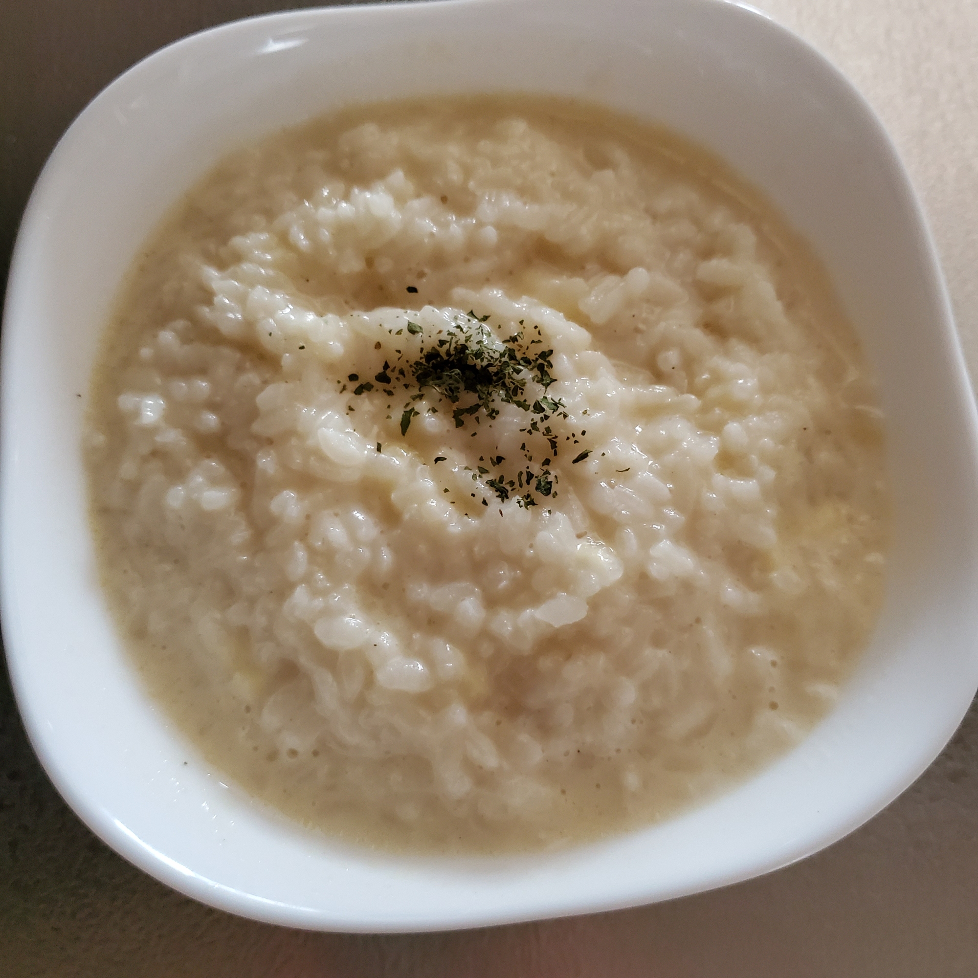 冷ご飯でシンプルなレンチンリゾット