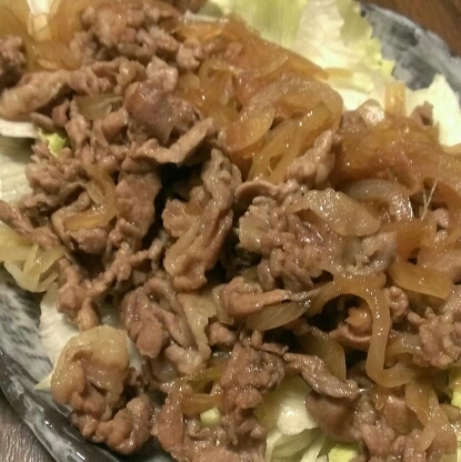 薄切り肉で☆生姜焼き