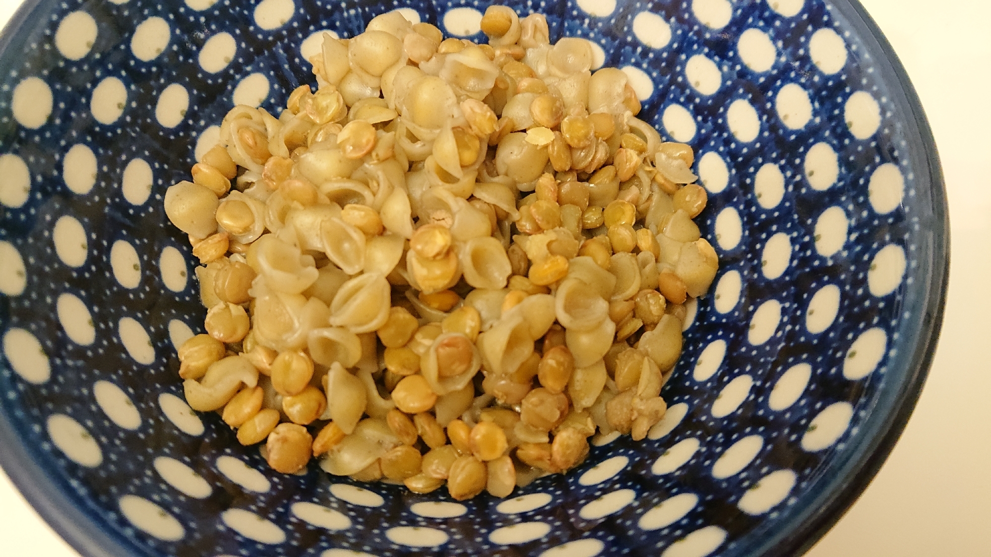 離乳食中期～@レンズ豆とマカロニの煮込み