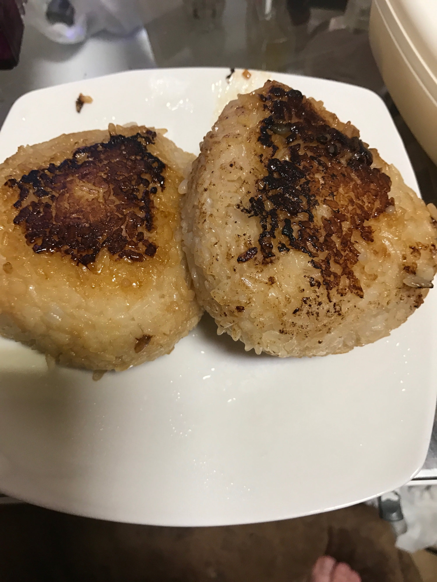 ♡こんがり美味しい！簡単焼きおにぎり♡