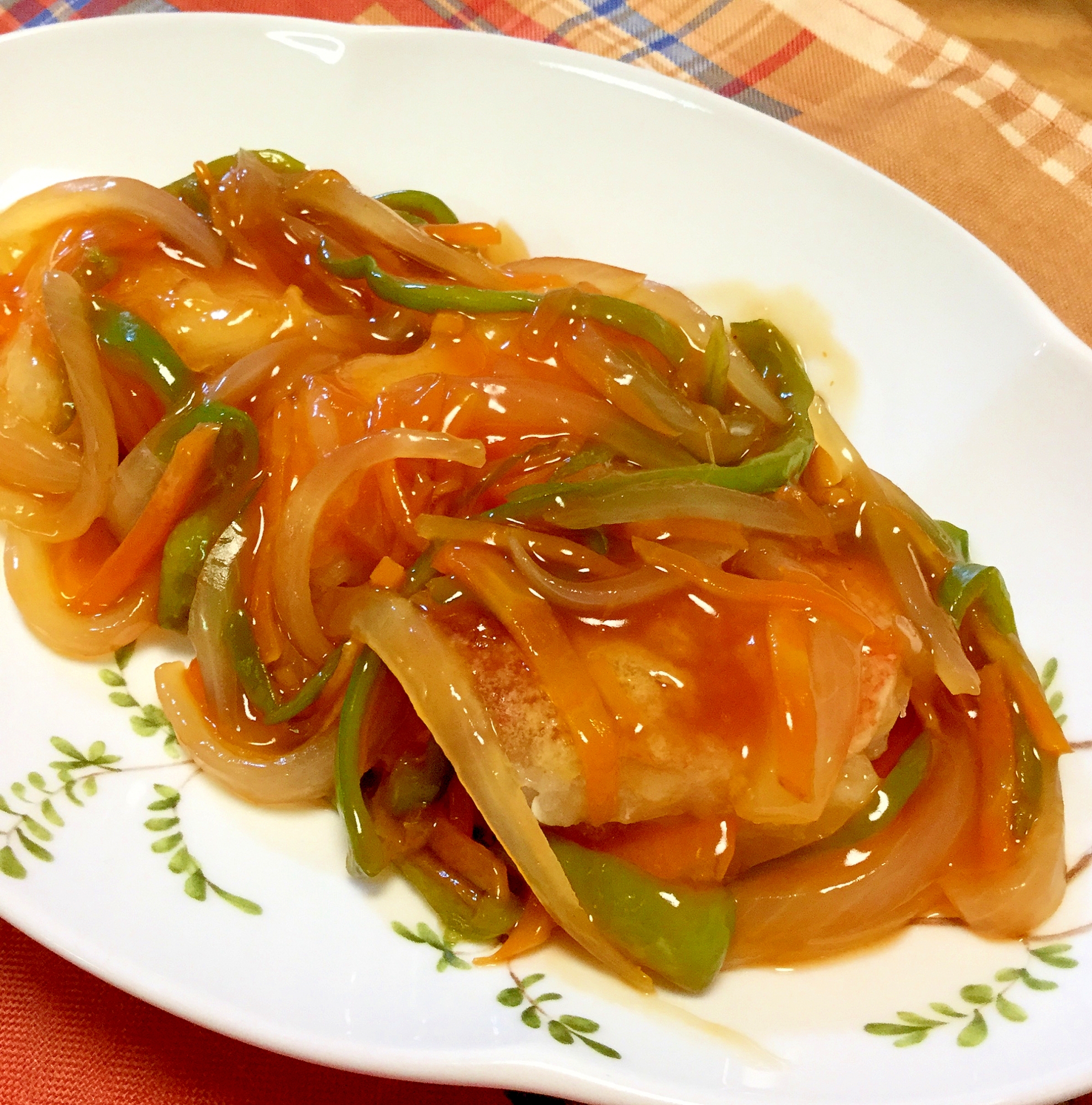 赤魚の唐揚げ☆野菜あんかけ
