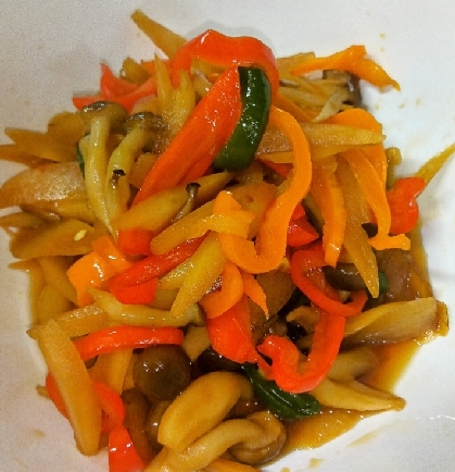 【減塩】ごぼうときのこのきんぴら