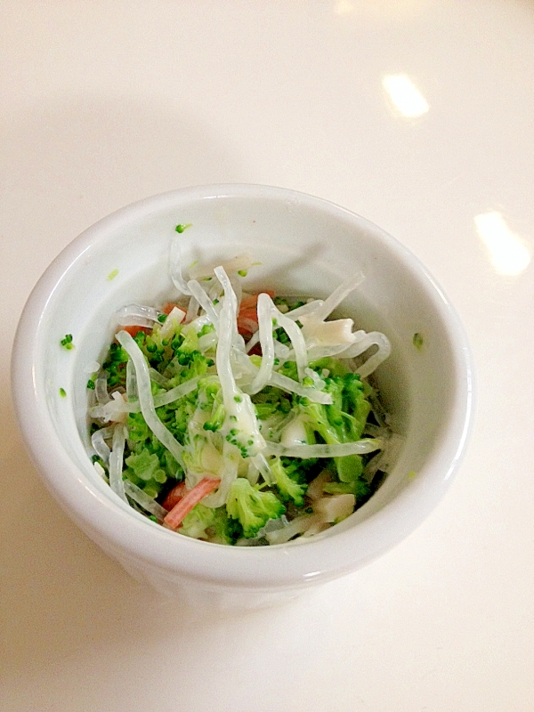 ブロッコリーと海藻麺のサラダ☆幼児食