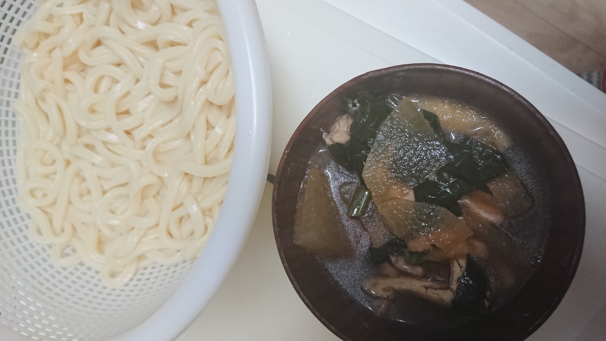 鶏ガラ稲庭うどん