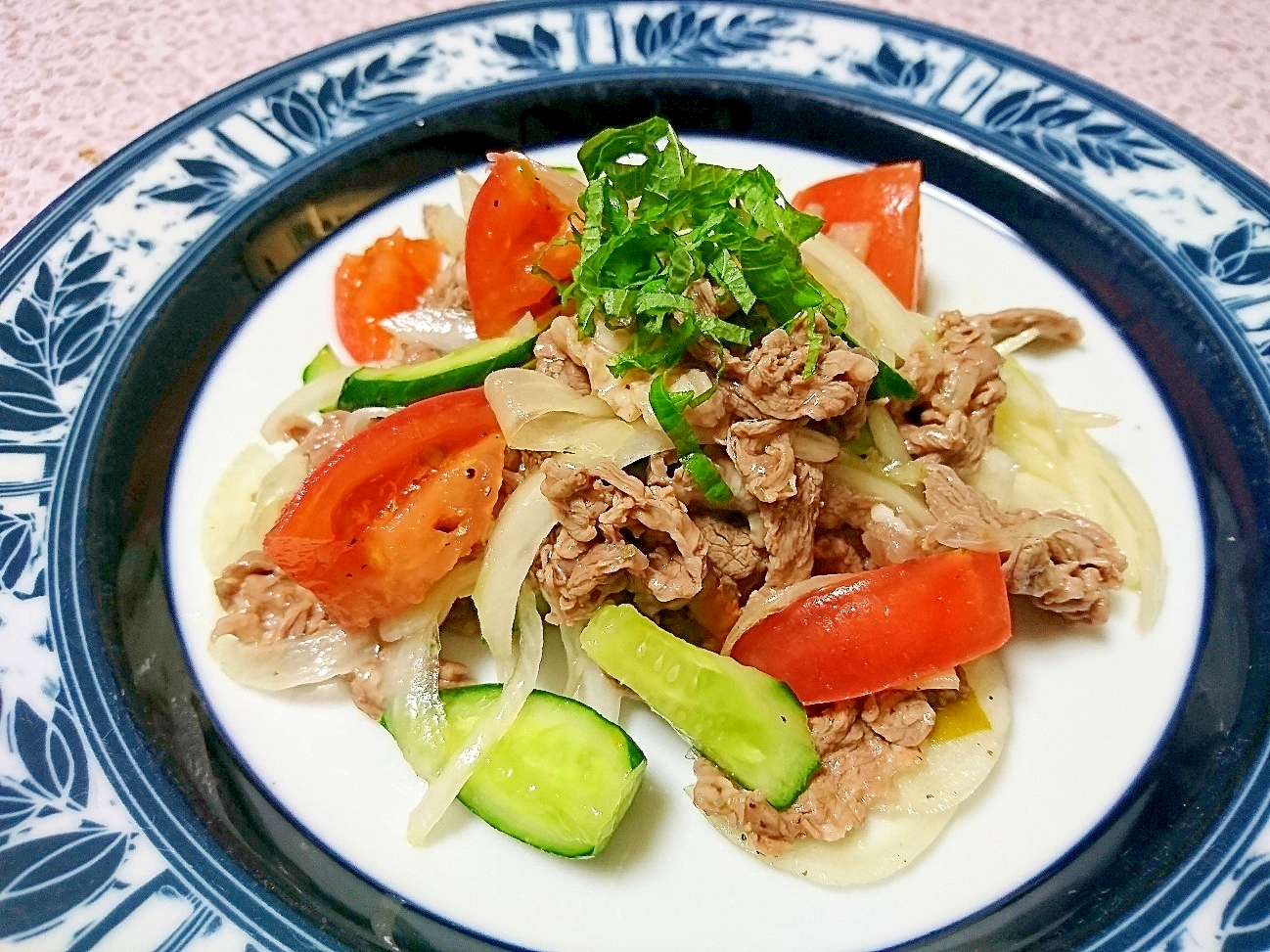 夏に食べたい☆～冷たい牛しゃぶマリネ