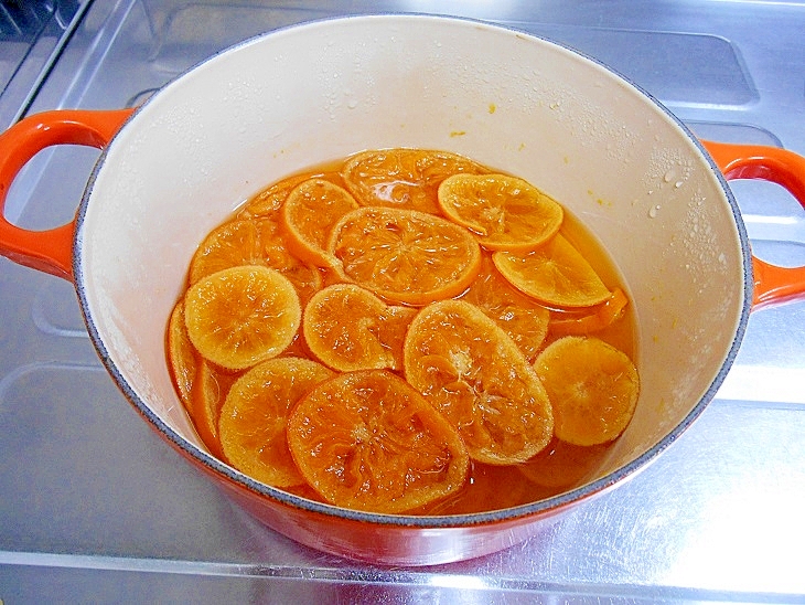 オレンジのシロップ煮