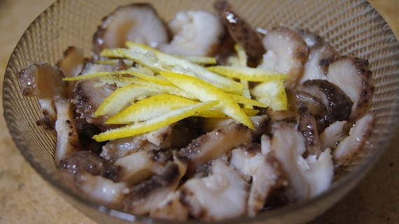 冬が旬　なまこの酢の物